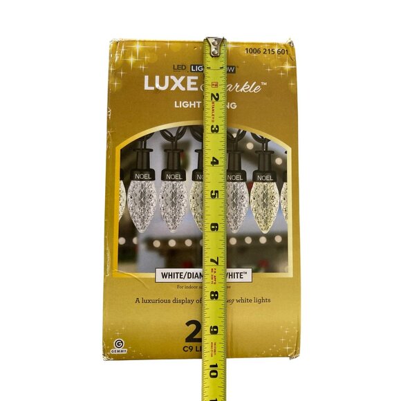 LED Lightshow - Luxe Sparkle Light String Diamond White 24 C9 String Lights Chri - Picture 5 of 7